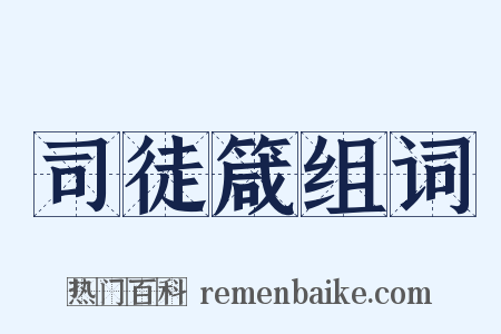 司徒箴组词是什么意思的图片